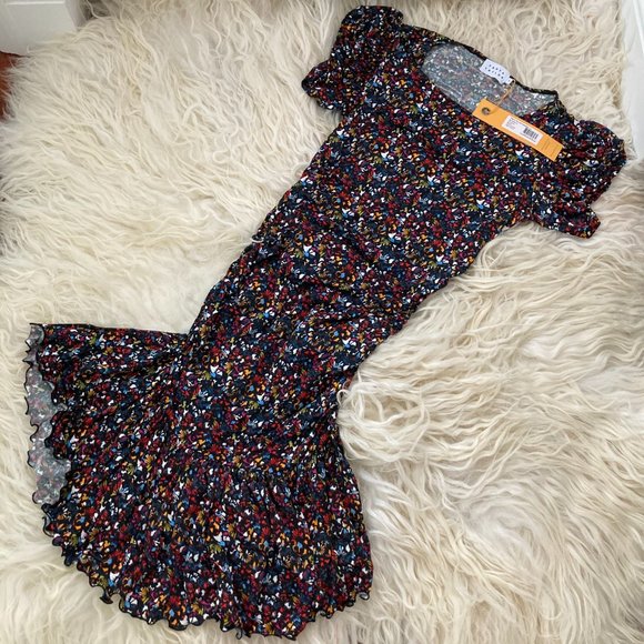 Tanya Taylor Effie Printed Jersey Dress - Picture 4 of 12